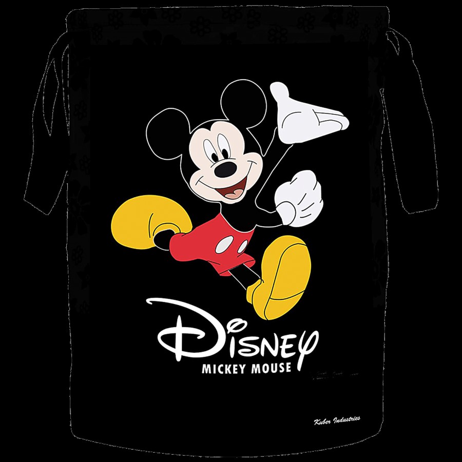 Kuber Industries Disney Printed Canvas Laundry Bag - CTKTC045413