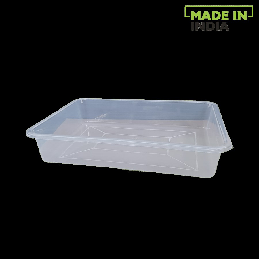 Nakoda Multi-Utility Transparent Plastic Basket/Tray - Small