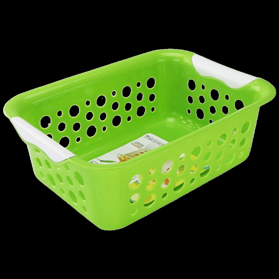 Nayasa Spotty Big Basket For Fruits & Vegetables - For Dining Table/Kitchen