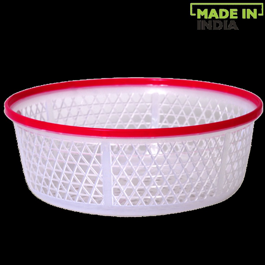 Princeware Two Tone Plastic Bowl/ Fruits & Vegetable Basket - No. 3