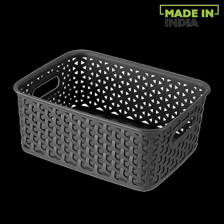 Ratan Multi Utility Plastic Basket - Small