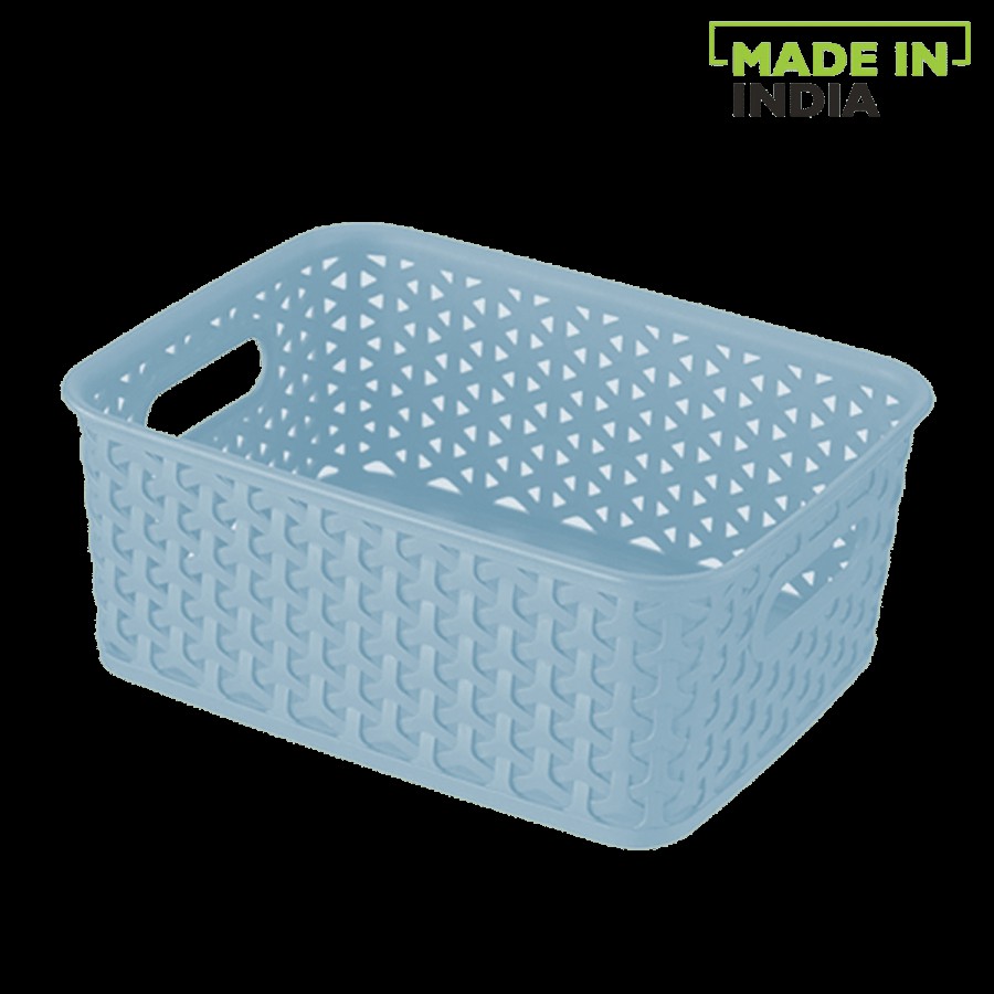 Ratan Multi Utility Plastic Basket - Small