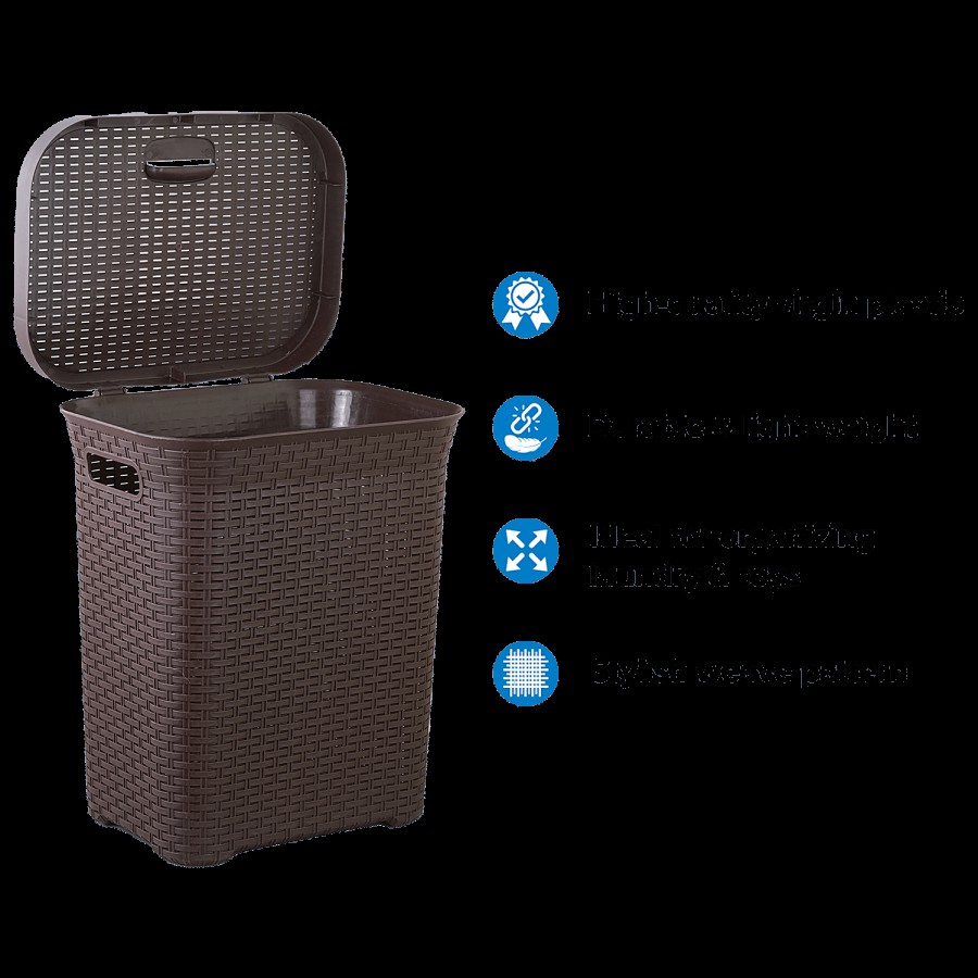 bb home Laundry Basket - With Lid