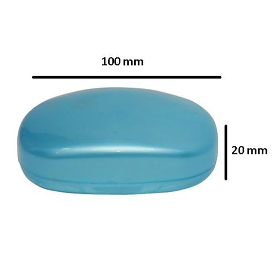 Plasto World Soap Case with Lid - Blue