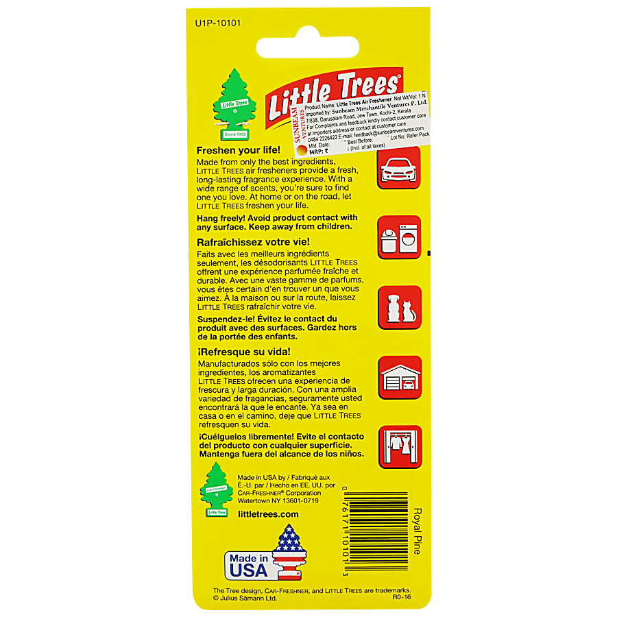 Little Trees Royal Pine Air Freshener Fragrance For Home & Car Use