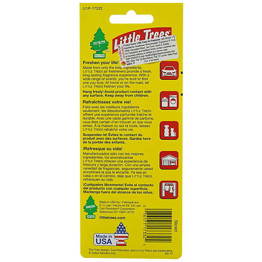 Little Trees Sliced Air Freshener Fragrance For Home & Car Use