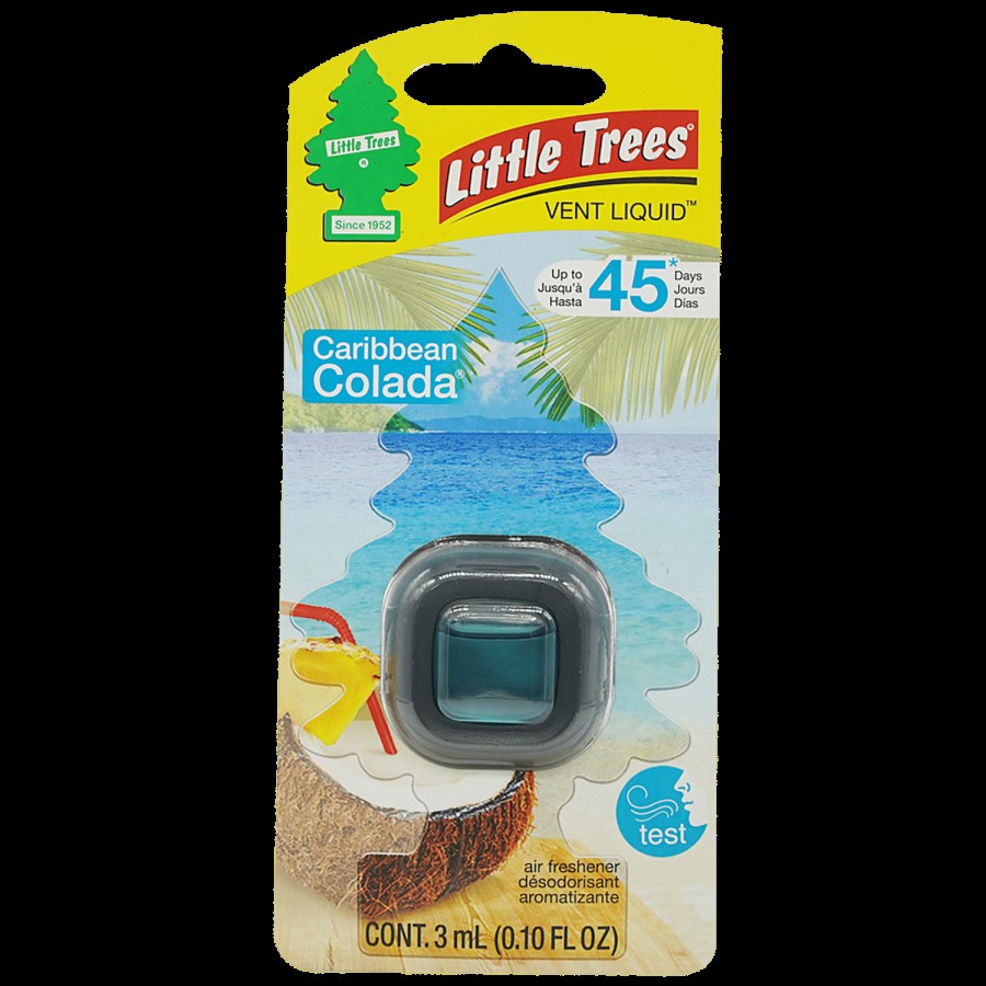 Little Trees Caribbean Colada Air Freshener Fragrance For Home & Car Use