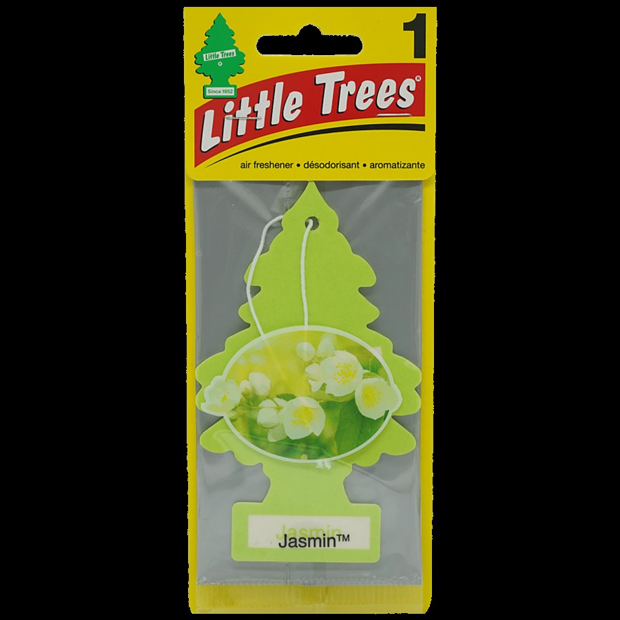 Little Trees Jasmin Air Freshener For Car - Long Lasting Fragrance & Scent