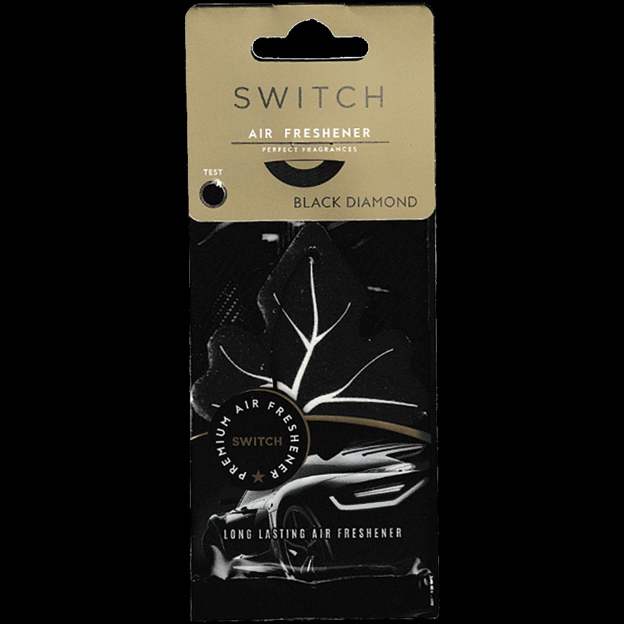 Switch Car Air Freshener - Black Diamond