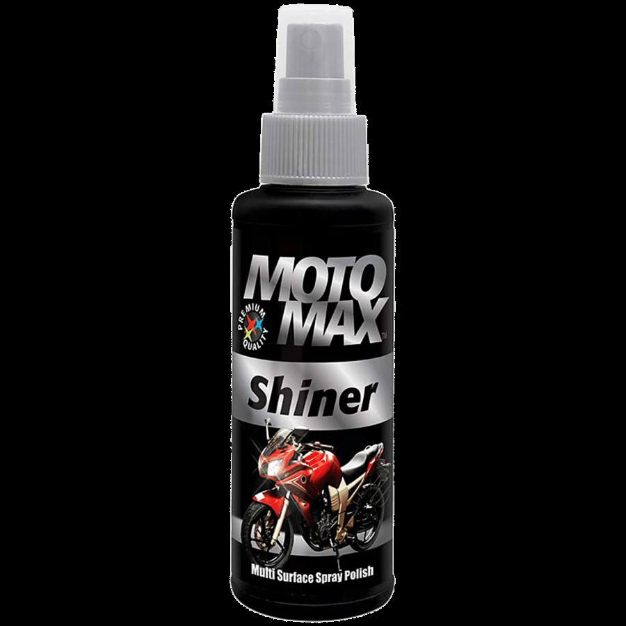 Motomax Shiner Multi Surface Spray Polish - Cleans Bikes Instantly