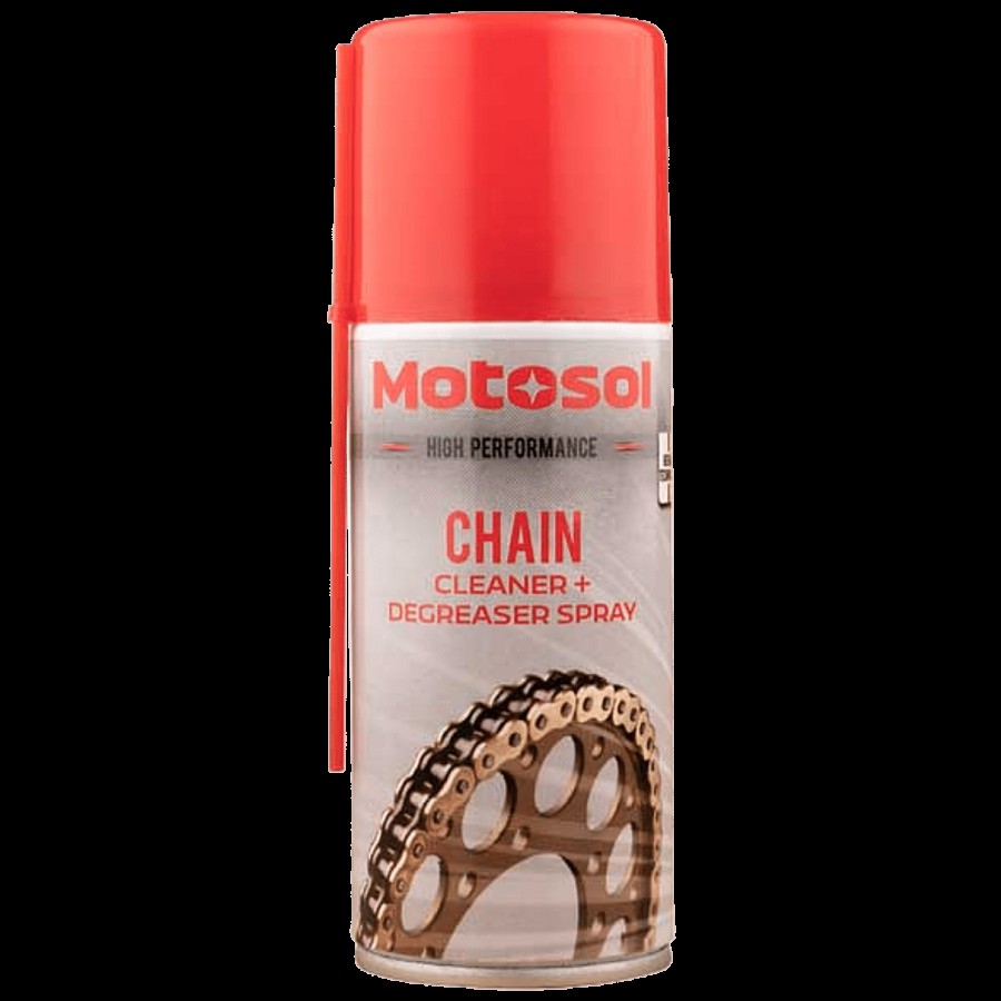 Motosol Chain Cleaner & Degreaser Spray - Removes Tough Stains