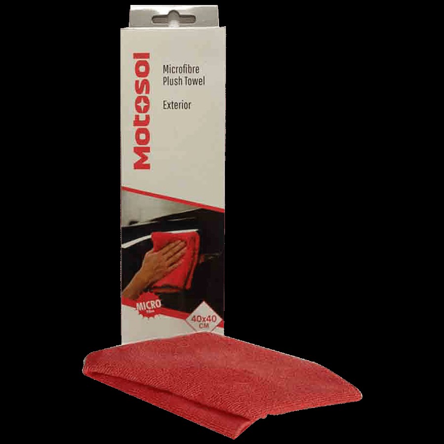 Motosol Microfibre Plush Towel - Exterior