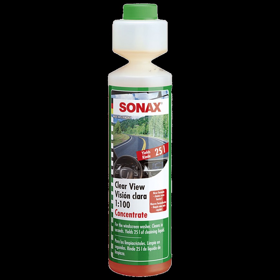 Sonax  Clear View 1:100 Windscreen Washer - Removes Tough Stains & Dirt