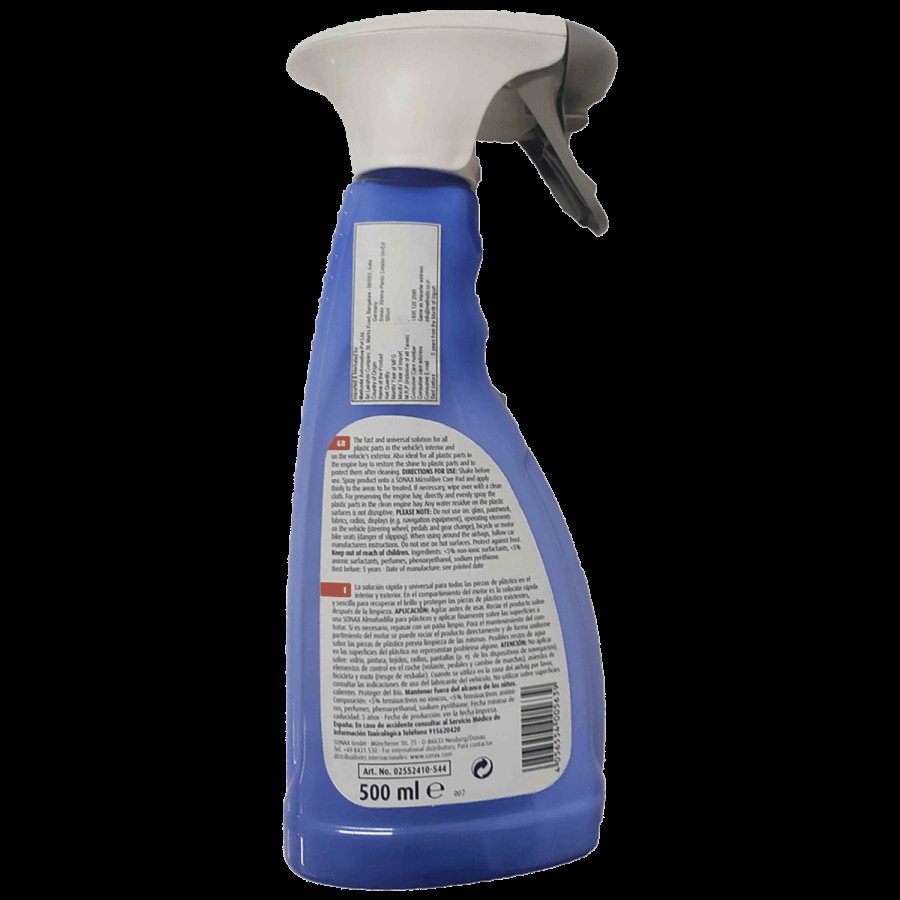 Sonax  Plastic Detailer - Cleans Maintains & Protects Surfaces