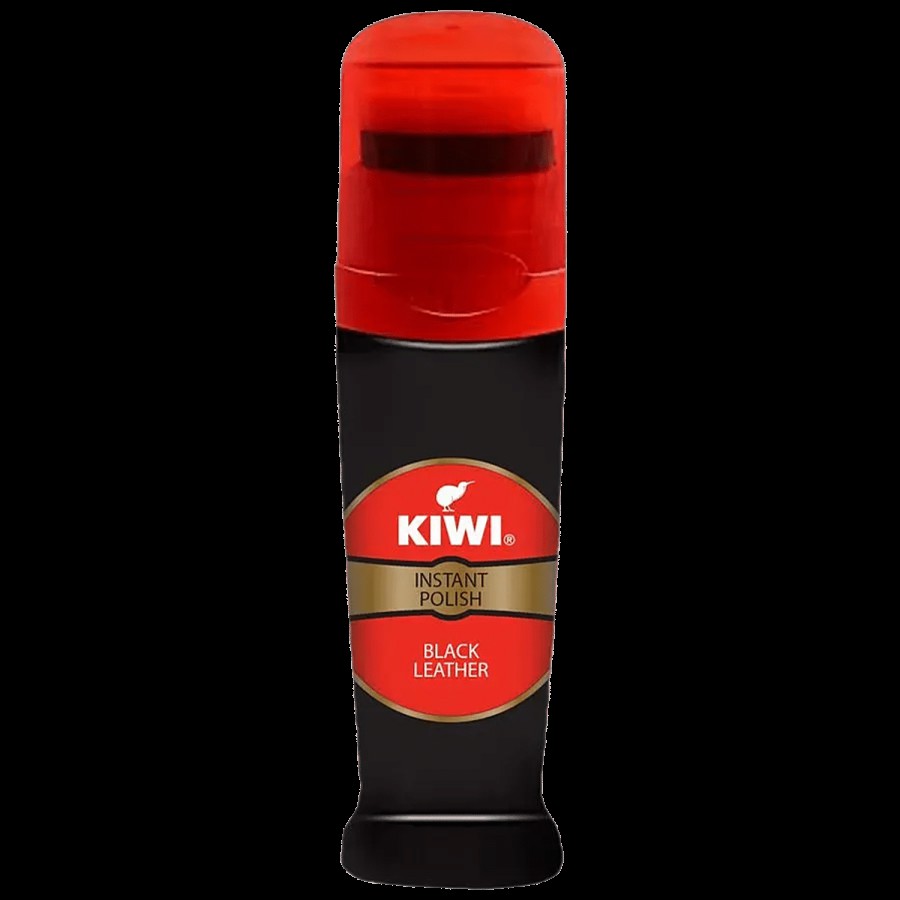 Kiwi Instant Polish - Black Shine & Protect 75 ml + Express-Shine-Sponge-Black 5 ml