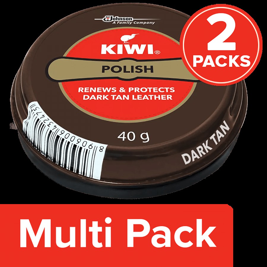 Kiwi Shoe Polish - Dark Tan Leather