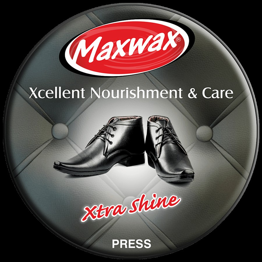 Maxwax Xtra Shine Paste Shoe Polish - Black