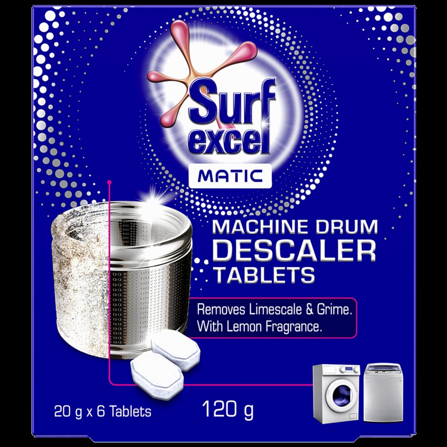 Surf Excel Matic Machine Drum Descaler Tablets