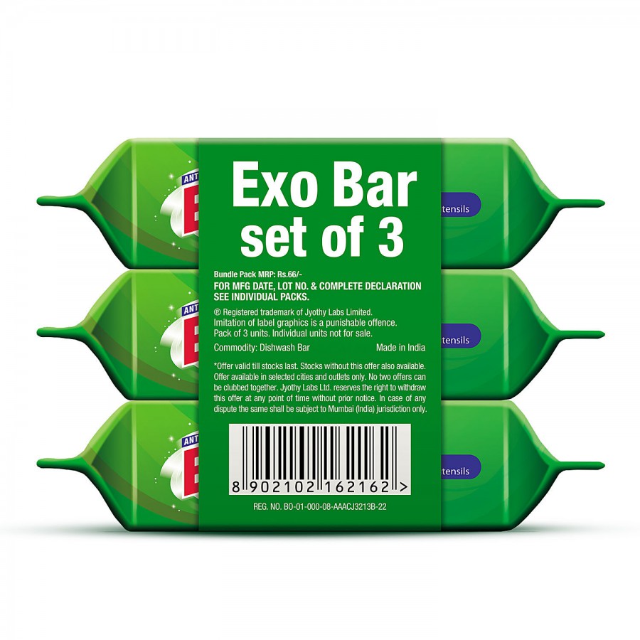 Exo Dishwash Bar Anti-Bacterial Touch Shine