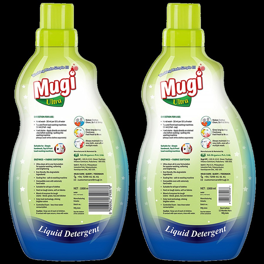 mugi   Ultra Liquid Detergent - Fresh Fragrance