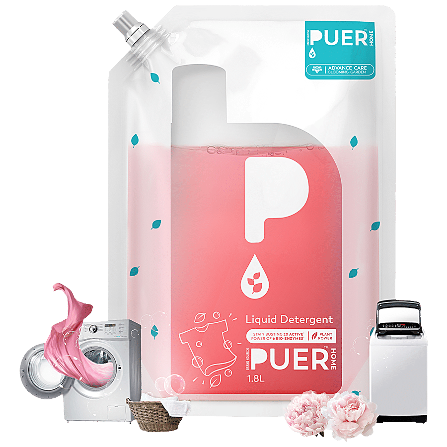 Brand Nourish's PUER Liquid Detergent Advance Care - Blooming Garden