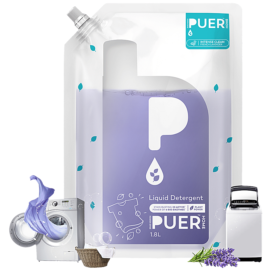 Brand Nourish's PUER Liquid Detergent Intense Clean - French Lavender