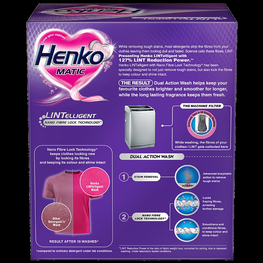 Henko Matic Lintelligent Top Load Detergent Powder