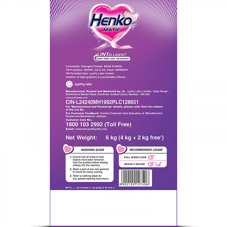 Henko Matic Top Load Detergent Powder