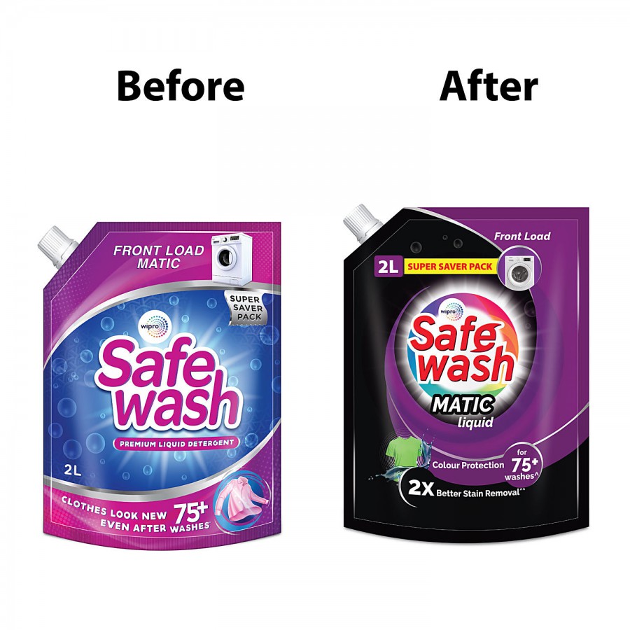 Safewash Front Load Matic Liquid Detergent - 2X Stain Removal