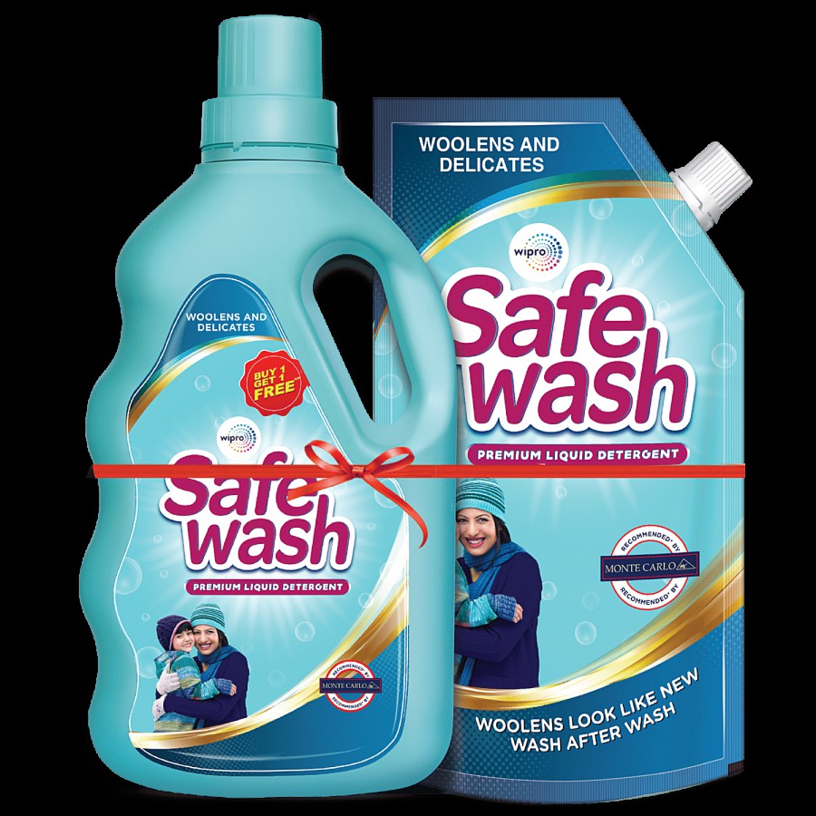 Safewash Premium Liquid Detergent - For Woolens & Delicates