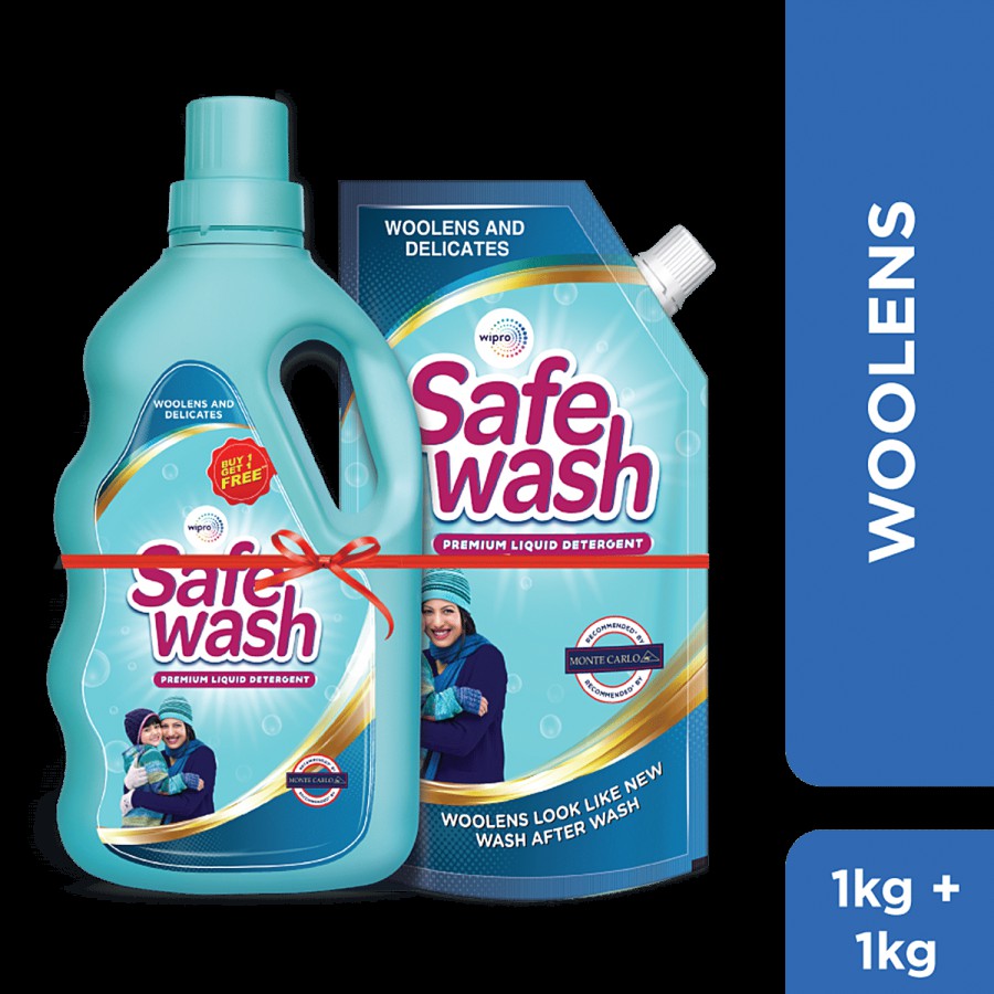 Safewash Premium Liquid Detergent - For Woolens & Delicates