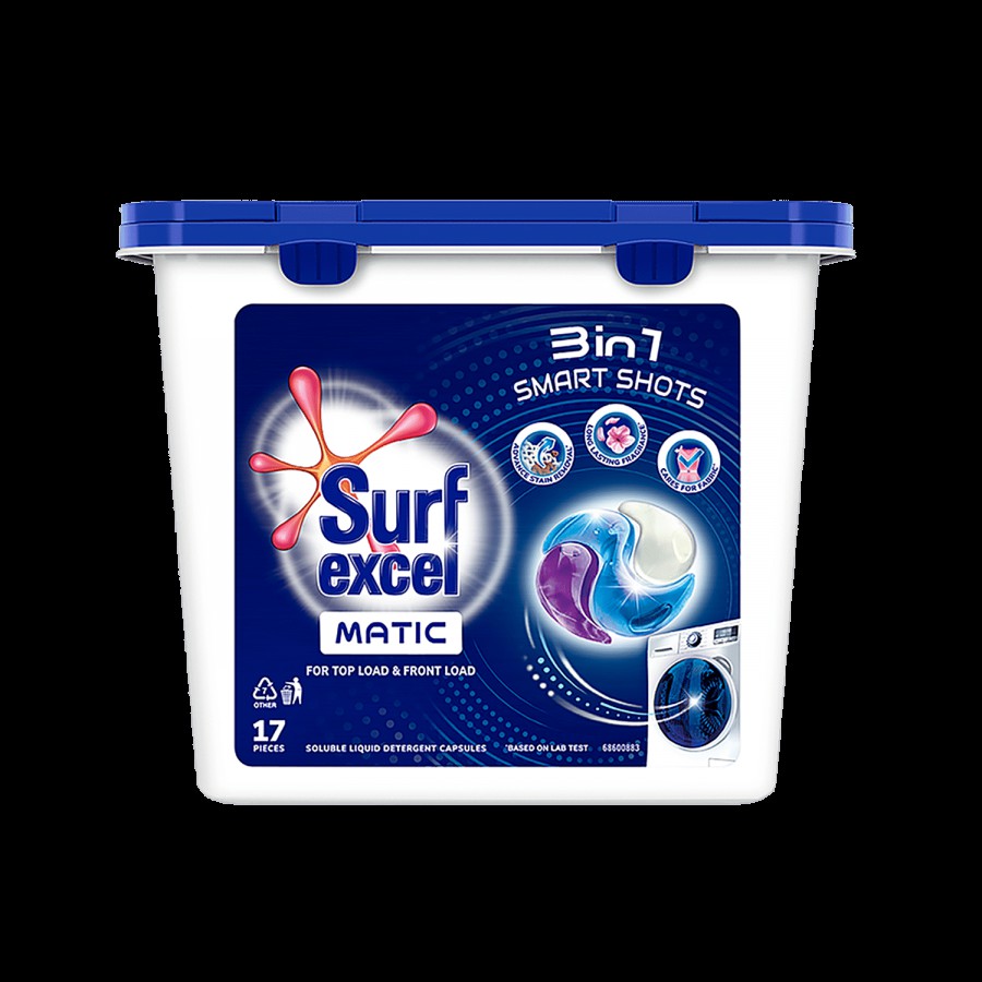 Surf Excel Matic 3 In 1 Smart Shots