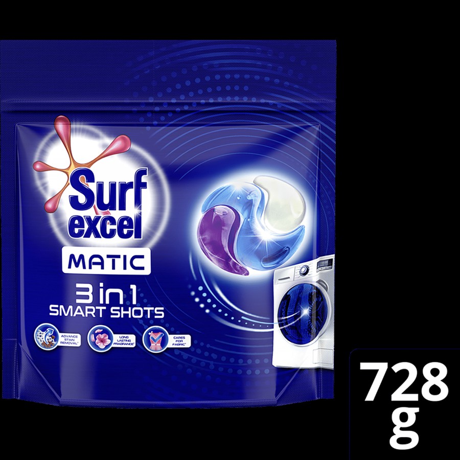 Surf Excel Matic 3 In 1 Smart Shots