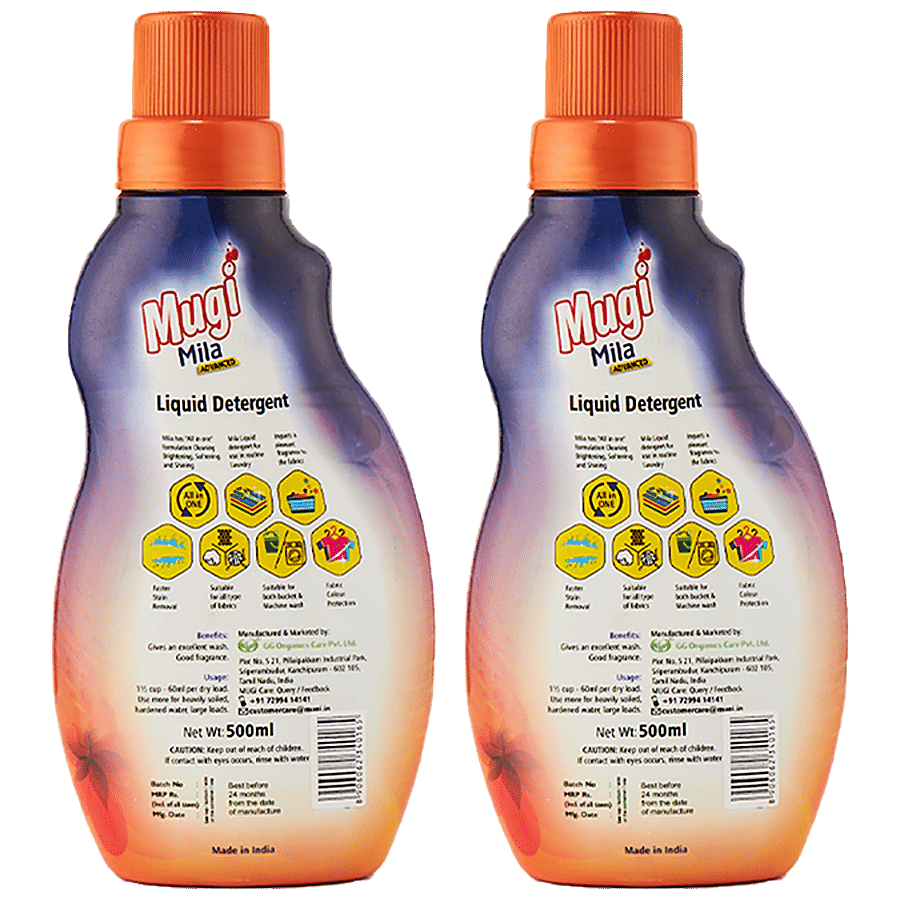 mugi   Mila Advanced Liquid Detergent - Faster Stain Removal