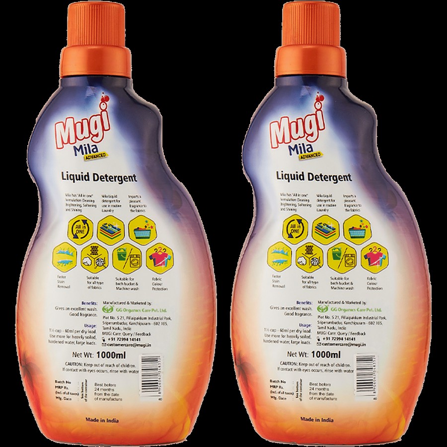 mugi   Mila Liquid Detergent & Fabric Conditioner - Top Load