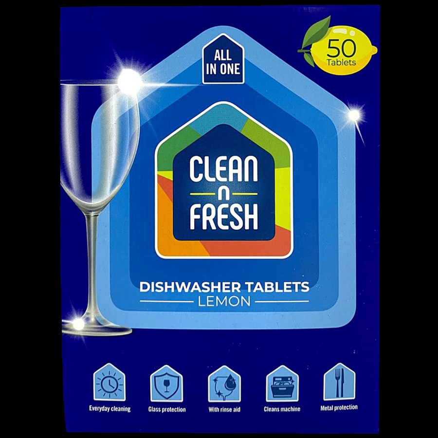 Clean N Fresh Dishwasher Detergent Tablets - All In One