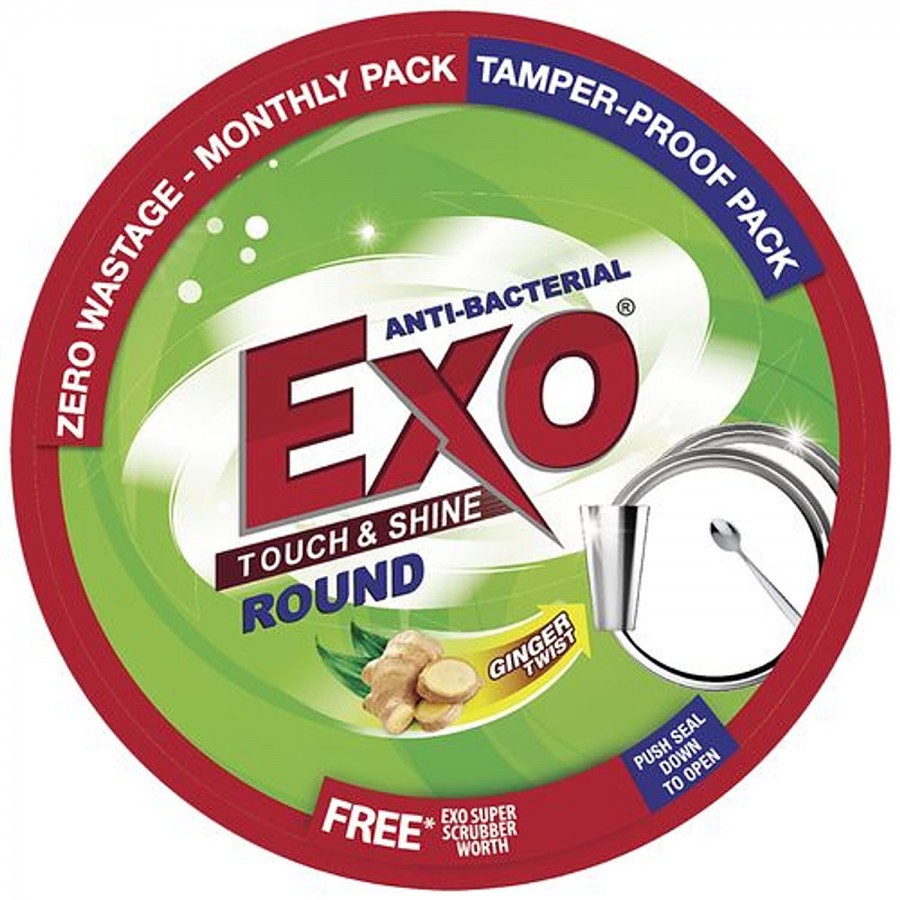 Exo Exo Round Dish wash bar - Round ( with free scrubber)