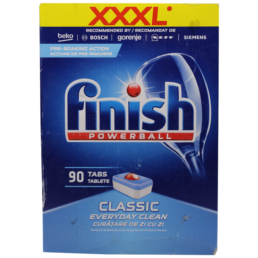 Finish Power Ball Classic Dishwasher Detergent Tablet - Removes Tough Stains