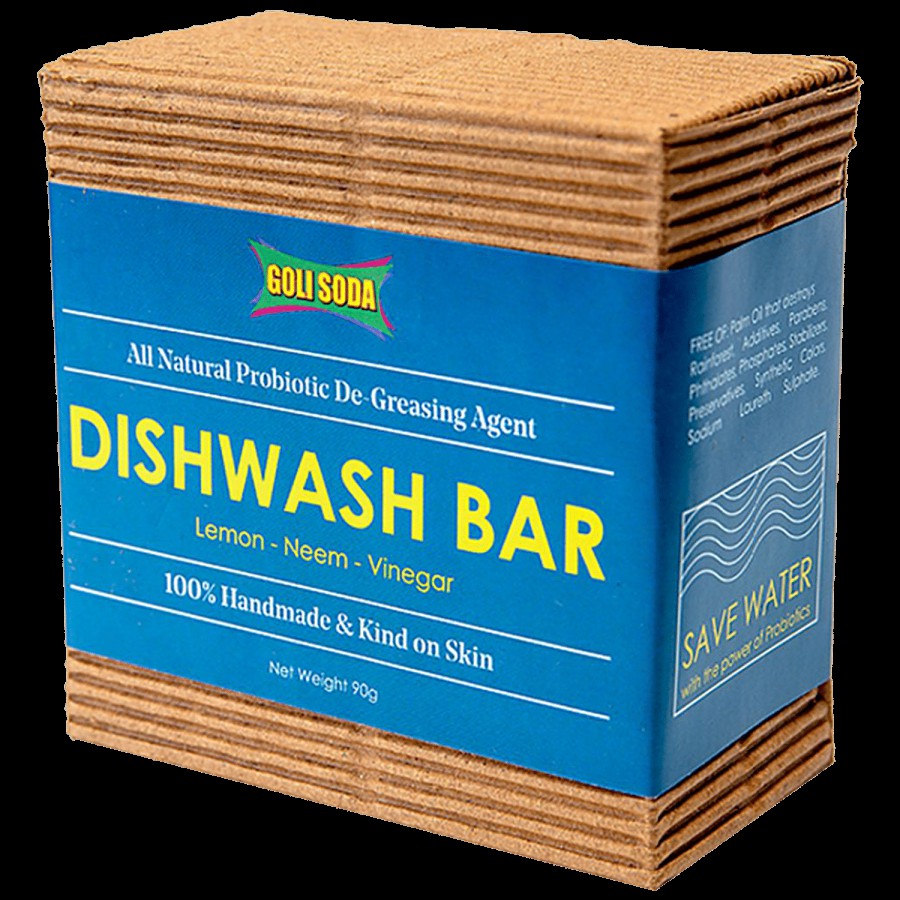 Goli Soda Combo - Coconut Coir Scrub & Probiotic Dishwash Bar