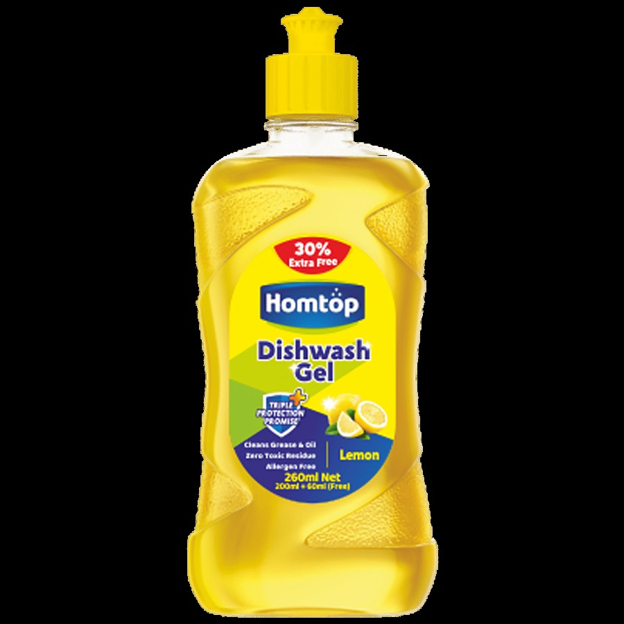 Homtop Dishwash Gel - Cleans Grease & Oil