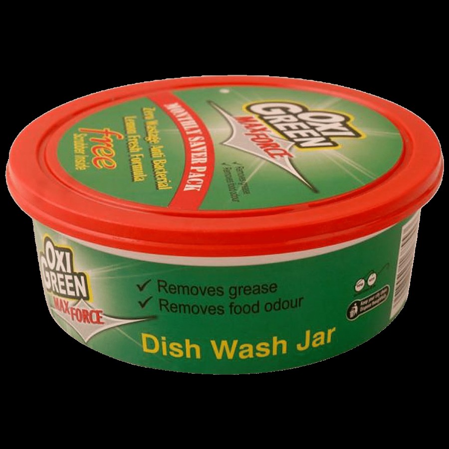 Oxi Green Max Force Dish Wash Tub - Lemon-Fresh Formula