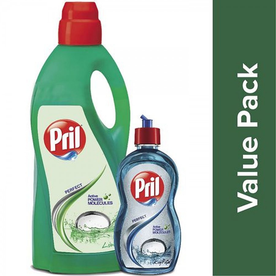 Pril Pril dishwash-liquid-active-2x-lime 2 LÂ  Get 425 ml Active 2X Kraft Gel Free