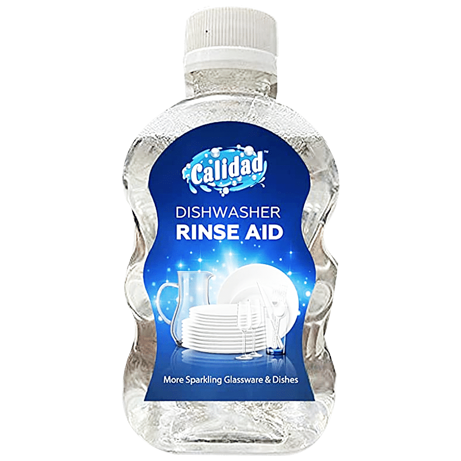 CALIDAD Dishwasher Rinse Aid Liquid - For Sparkling Utensils