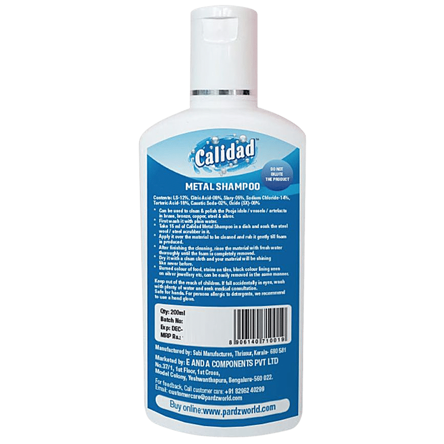 CALIDAD Metal Shampoo Liquid For Brass