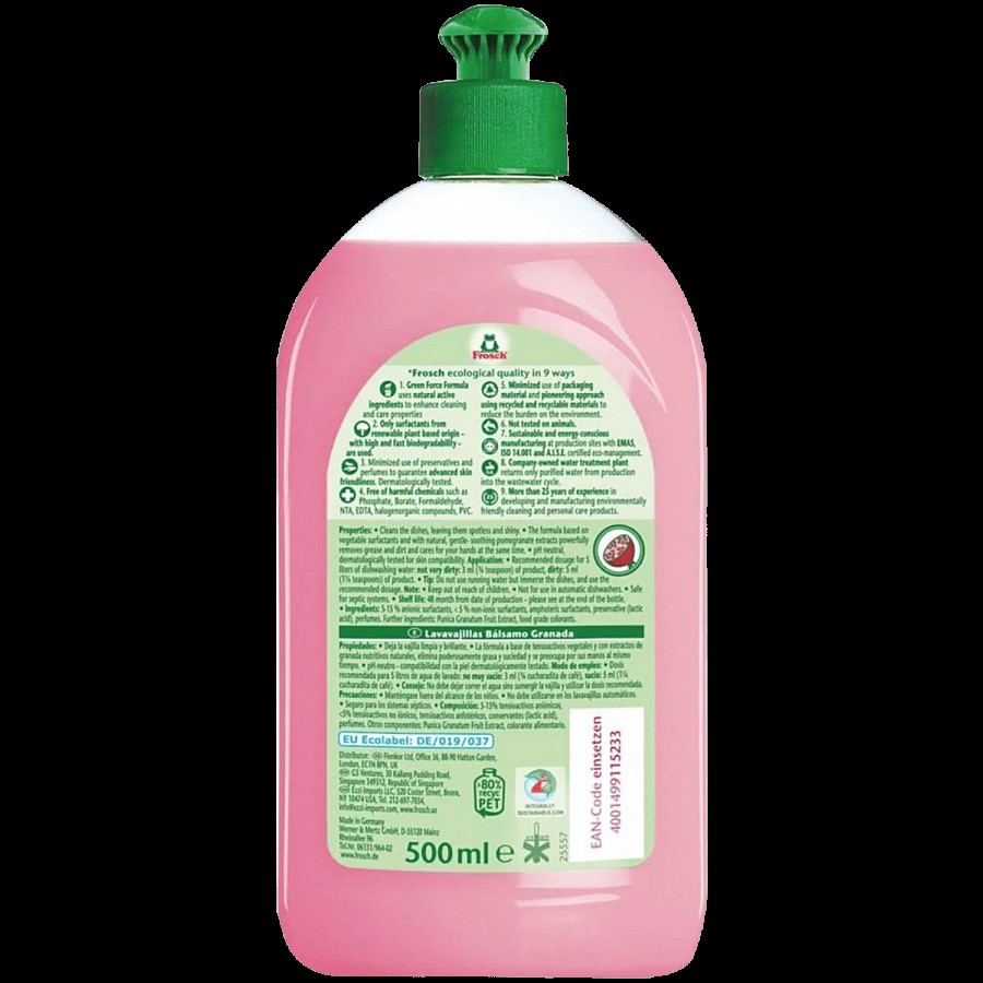 Frosch Dishwashing Balsam - Pomegranate