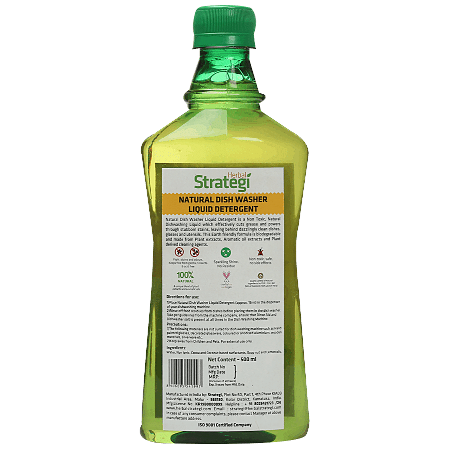 Herbal Strategi Natural Dish Washer Liquid Detergent