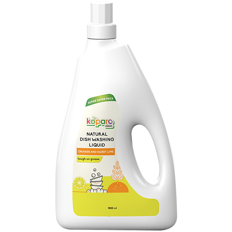 Koparo Clean Natural Dish Washing Liquid - Orange & Sweet Lime