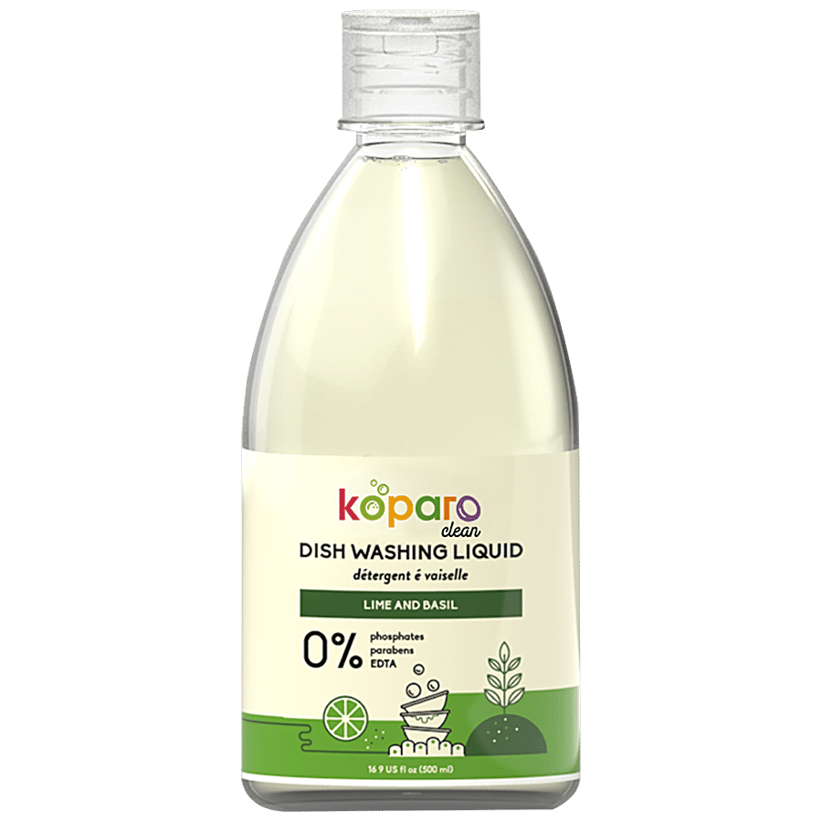 Koparo Clean Natural Dishwashing Liquid - Lime & Basil