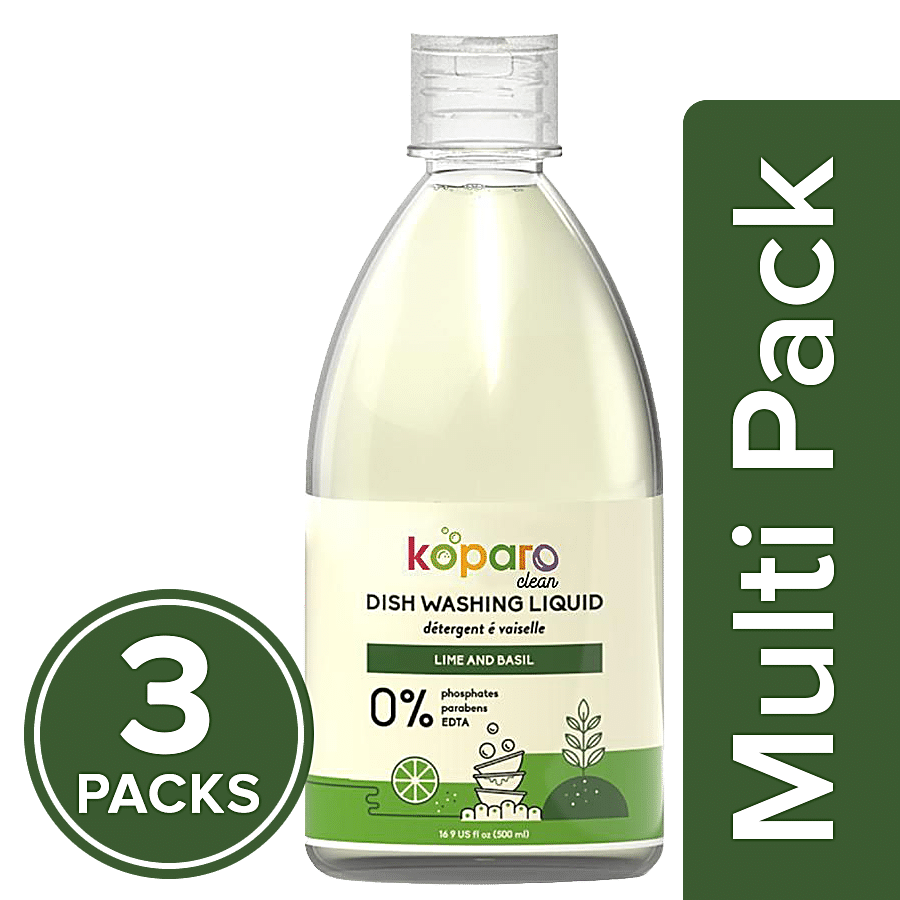 Koparo Clean Natural Dishwashing Liquid - Lime & Basil