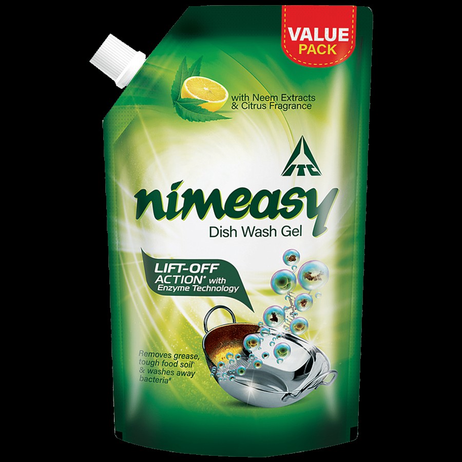 Nimeasy Dishwash Liquid Gel - With Enzyme Technology